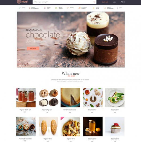 Desain dengan aksen khas daerah tertentu yang menonjolkan makanan lokal